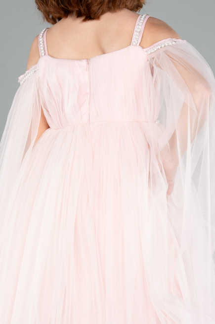 Abendkleid für Kinder Midi Puder ABK2299