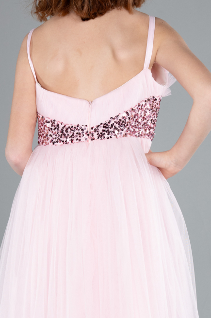 Abendkleid für Kinder Lang Puder ABU4830