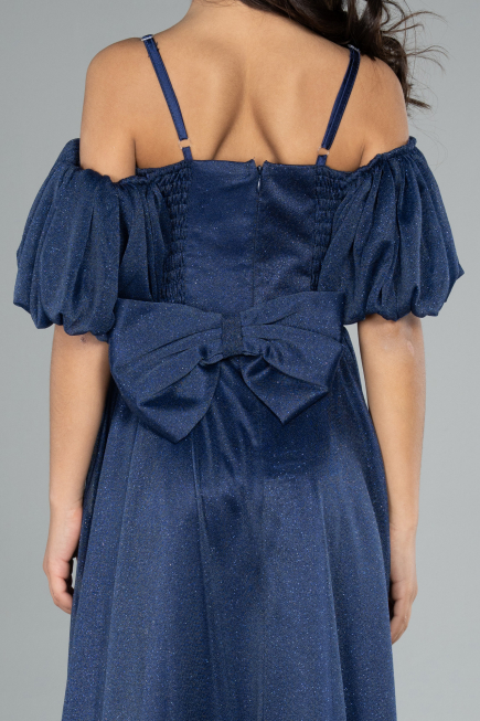 Abendkleid für Kinder Lang Marineblau ABU4828