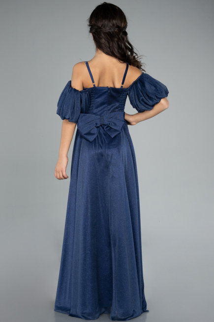 Abendkleid für Kinder Lang Marineblau ABU4828