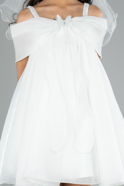 Abendkleid für Kinder Kurz Minzgrün ABK2295