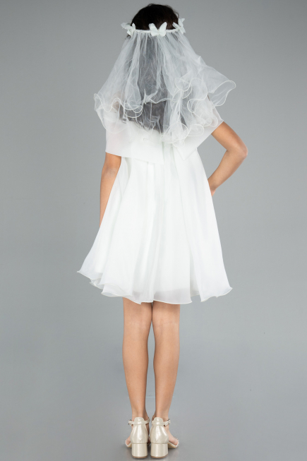 Abendkleid für Kinder Kurz Minzgrün ABK2295