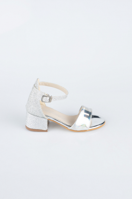 Silber Kinderschuhe Gespiegelt SE768
