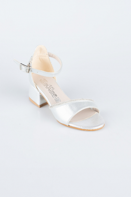 Kinderschuhe Kristall Silber SE786