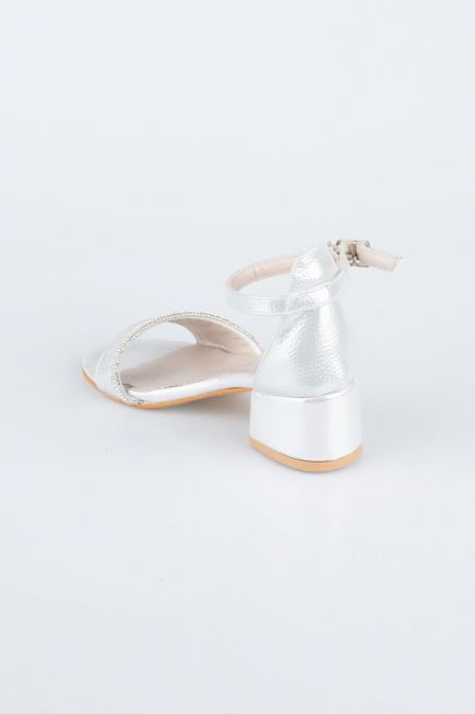 Kinderschuhe Kristall Silber SE786