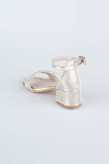 Kinderschuhe Schlangenhaut Gold SE786