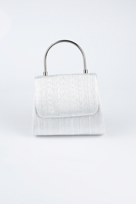 Abendtaschen Laserschnitt Silber SH842