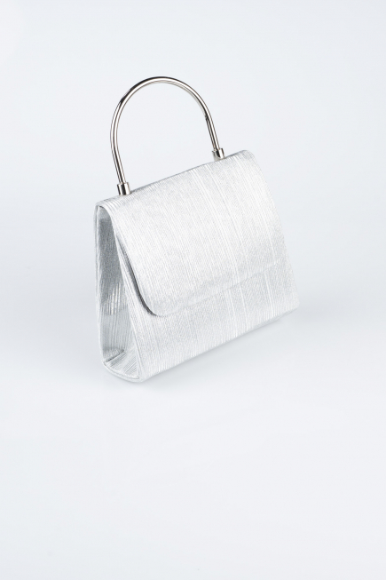Abendtaschen Laserschnitt Silber SH842