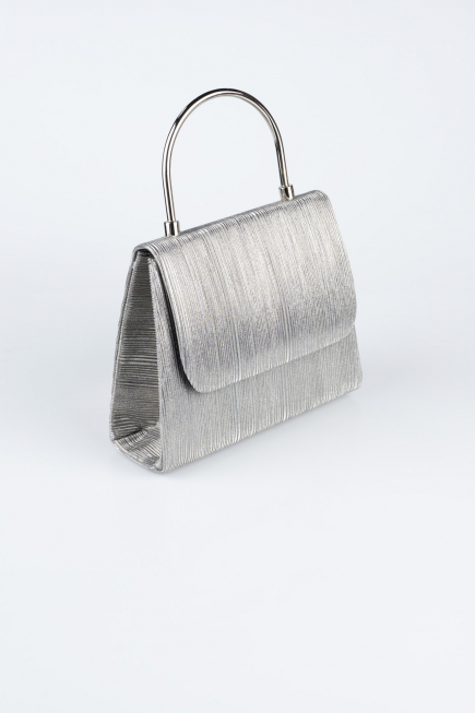Abendtaschen Laserschnitt Platin SH842