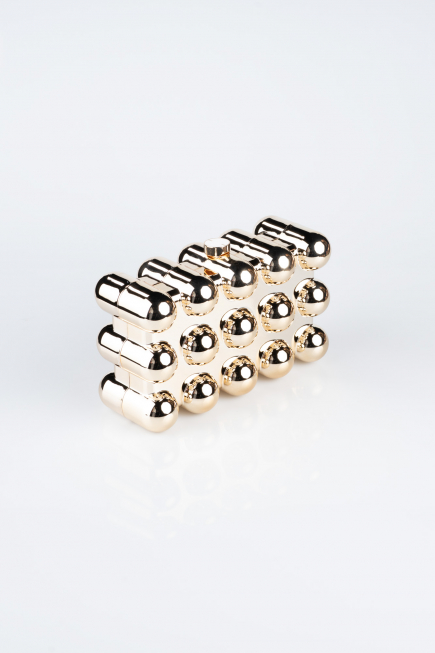 Abendtaschen Metall Gold SH843