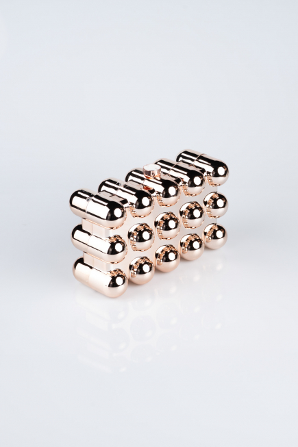 Abendtaschen Metall Rosa SH843