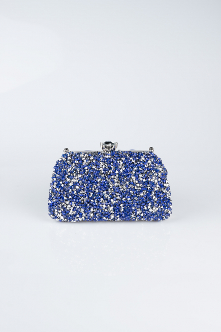 Abendtasche Wildleder Sächsischblau SH849