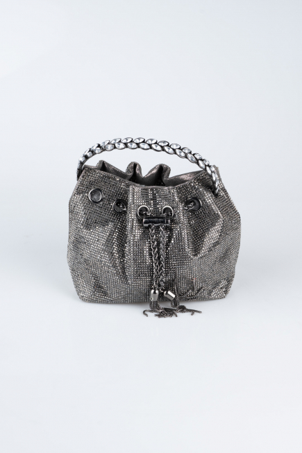 Abendtasche Verputz Platin SH846