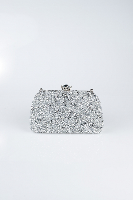 Abendtasche Silber SH849