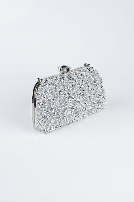 Abendtasche Silber SH849