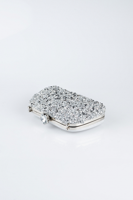 Abendtasche Silber SH849