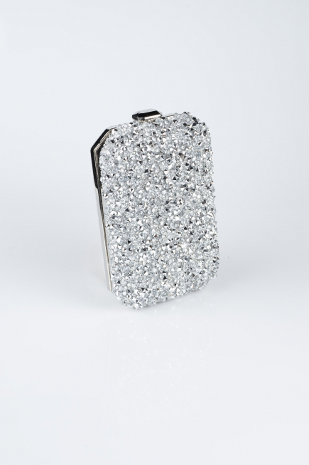 Abendtasche Silber SH832
