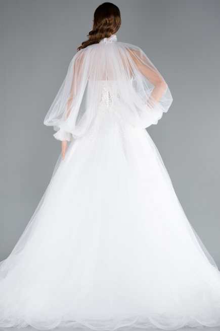 Hochzeitskleider Lang Weiß ABU4836