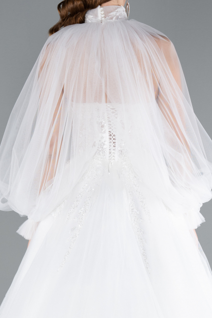 Hochzeitskleider Lang Weiß ABU4836