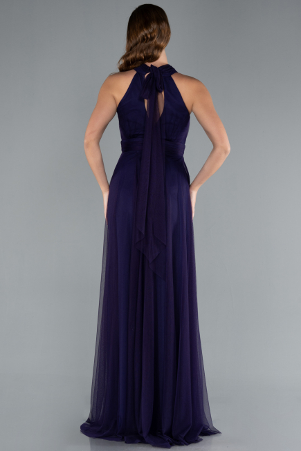 Abschlusskleid Lang Violett dunkel ABU3252