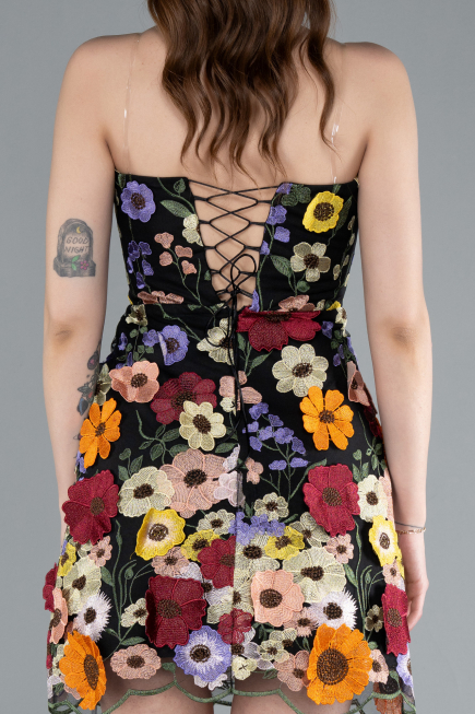 Partykleid Kurz Schwarz ABK2326