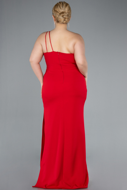 Abendkleid in Übergröße Lang Rot ABU4892
