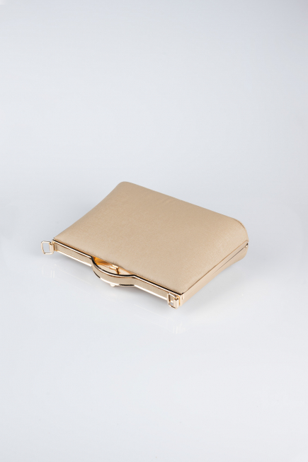 Abendtasche Gemustertes Leder Hautfarben KC126