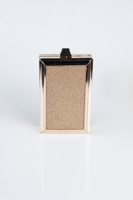 Abendtasche Verputz Gold KC820