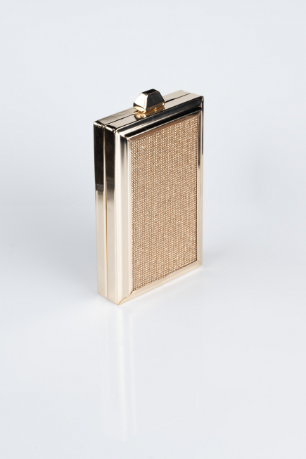 Abendtasche Verputz Gold KC820