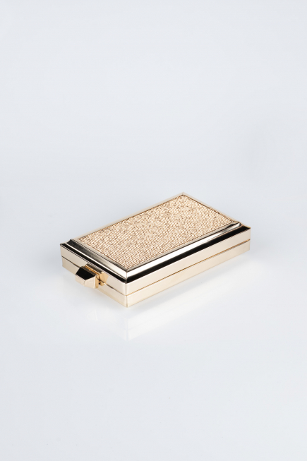 Abendtasche Verputz Gold KC820