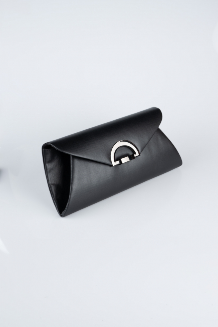 Abendtasche Leder Schwarz SH845