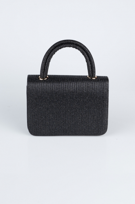 Abendtasche Glitzernd Schwarz KC264