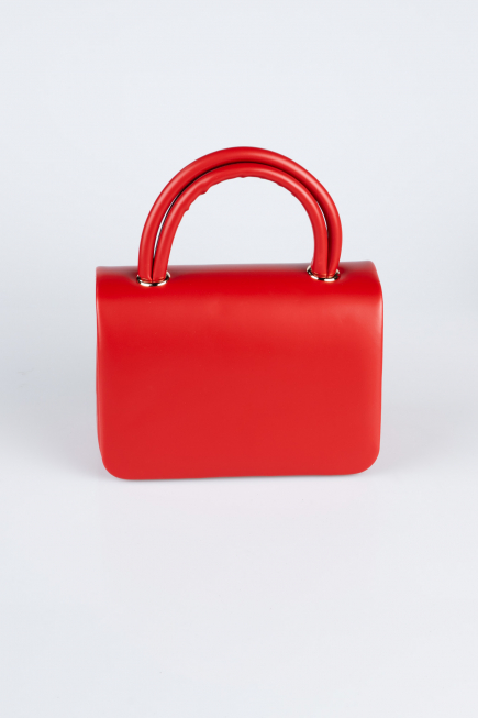 Abendtasche Leder Rot KC264
