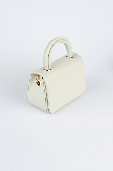 Abendtasche Leder Muffiges Grün KC264