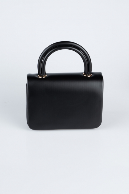 Abendtasche Leder Schwarz KC264