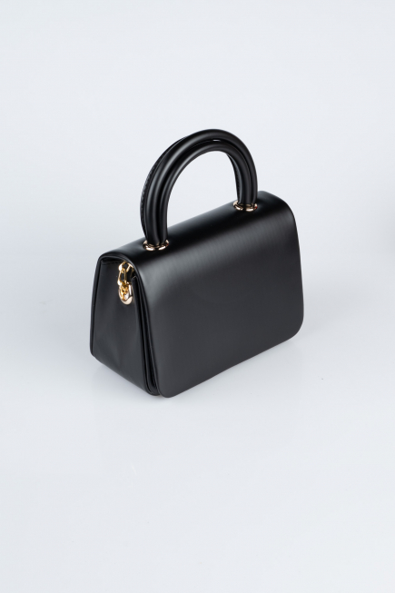 Abendtasche Leder Schwarz KC264