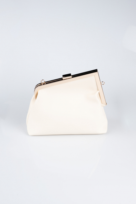 Abendtaschen Leder Beige KC475
