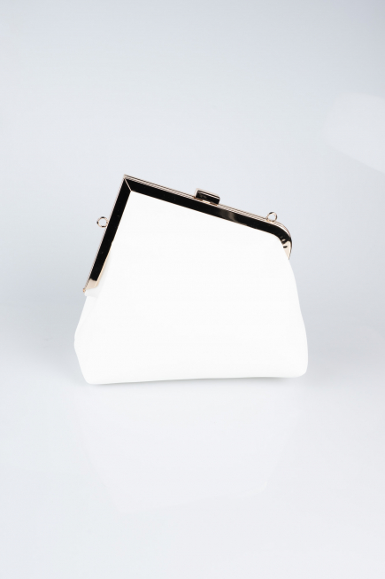 Abendtaschen Leder Weiß KC475