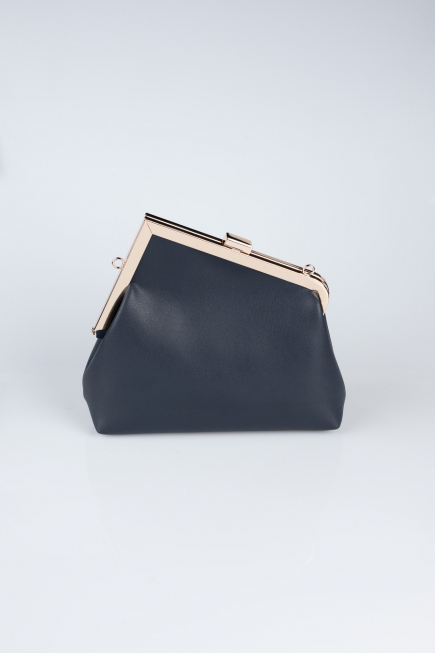 Abendtaschen Leder Marineblau KC475