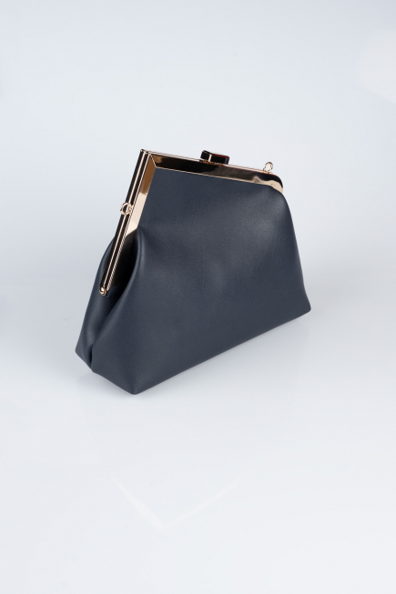 Abendtaschen Leder Marineblau KC475