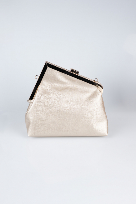Abendtaschen Gemustertes Leder Gold KC475