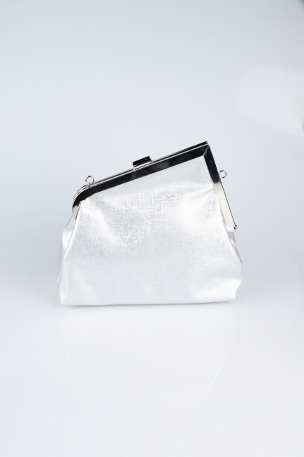 Abendtaschen Gemustertes Leder Silber KC475