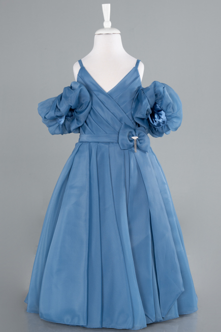 Abendkleid für Kinder Lang Indigo ABU4827