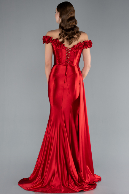 Abendkleid Lang Rot ABU4903