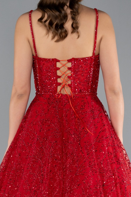 Abendkleid Lang Rot ABU3839