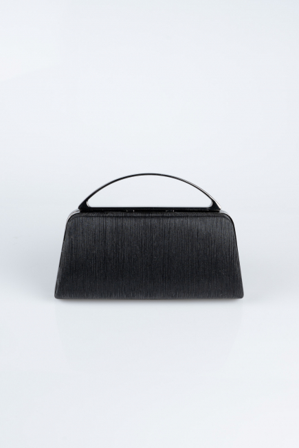 Abendtasche Laserschnitt Schwarz V349