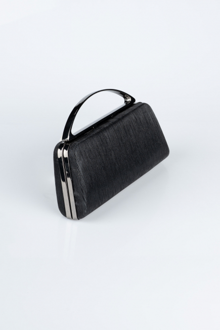 Abendtasche Laserschnitt Schwarz V349