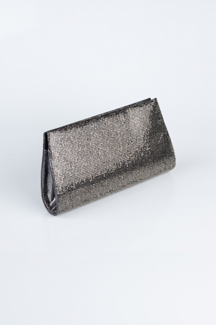 Abendtasche Verputz Platin V451