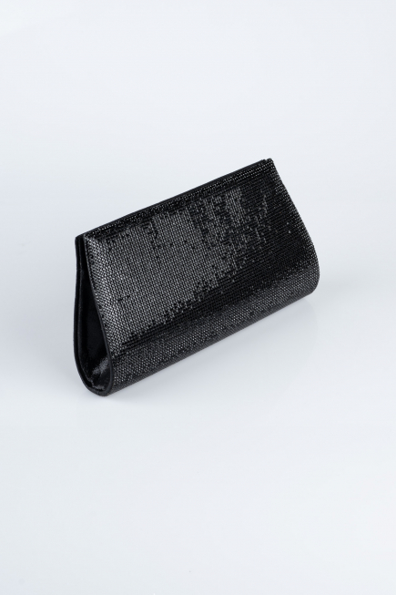 Abendtasche Verputz Schwarz V451