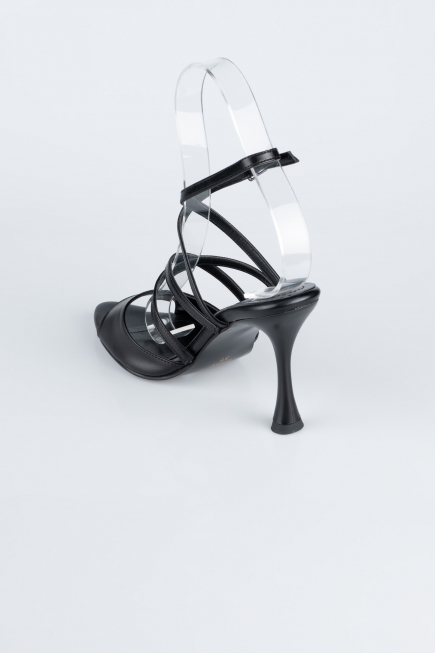 Party-Schuhe Leder Schwarz AB1136